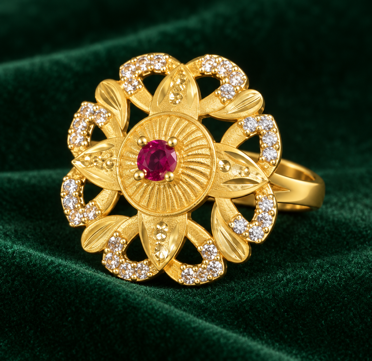 ZERIZEST Sun-Petal Ring A