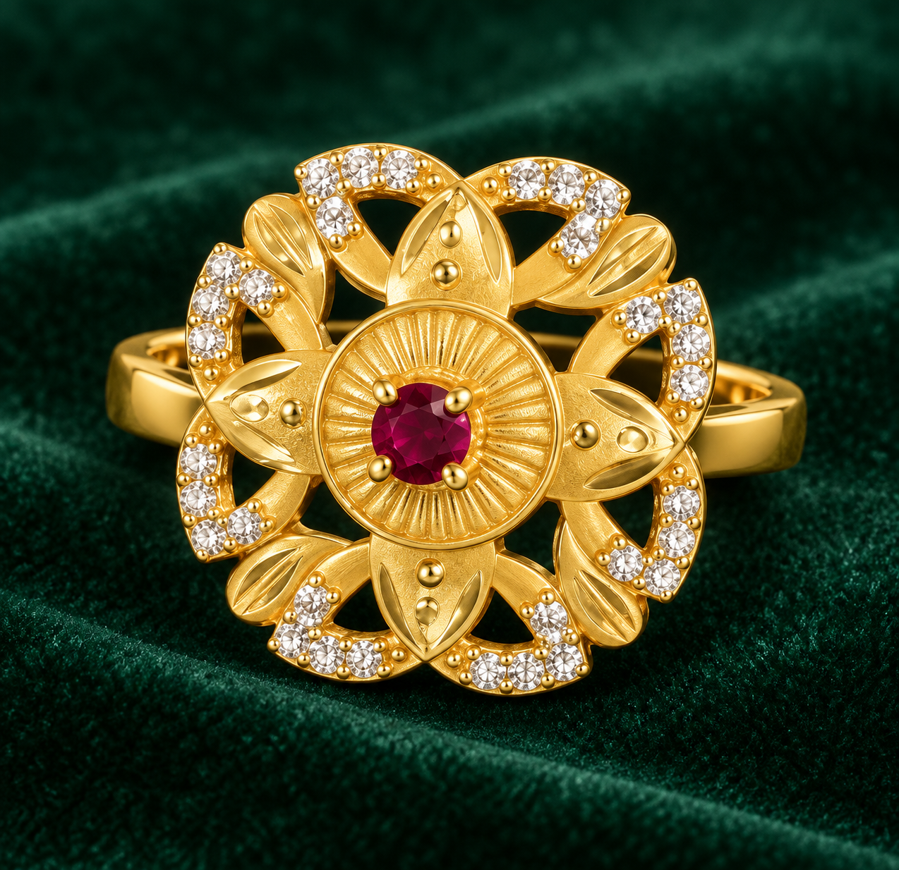 ZERIZEST Sun-Petal Ring B
