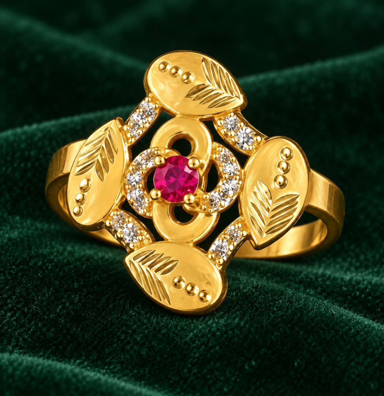 ZERIZEST Four-Leaf Ring