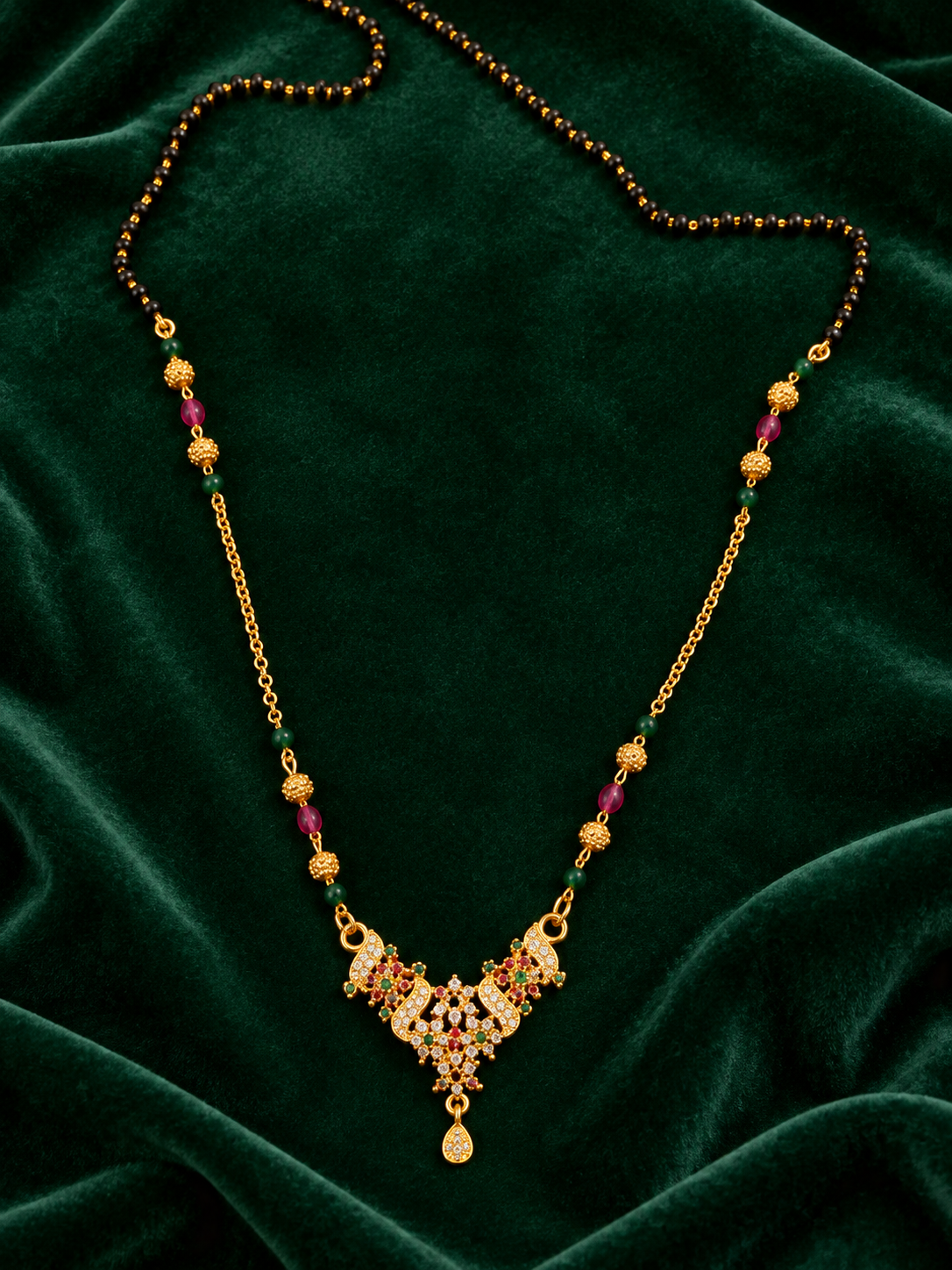 ZERIZEST Multicolour Long Mangalsutra