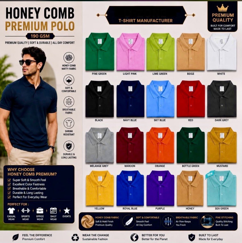 Honey Comb Premium Polo