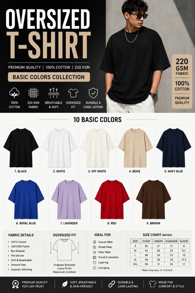 Oversized Cotton T-Shirt